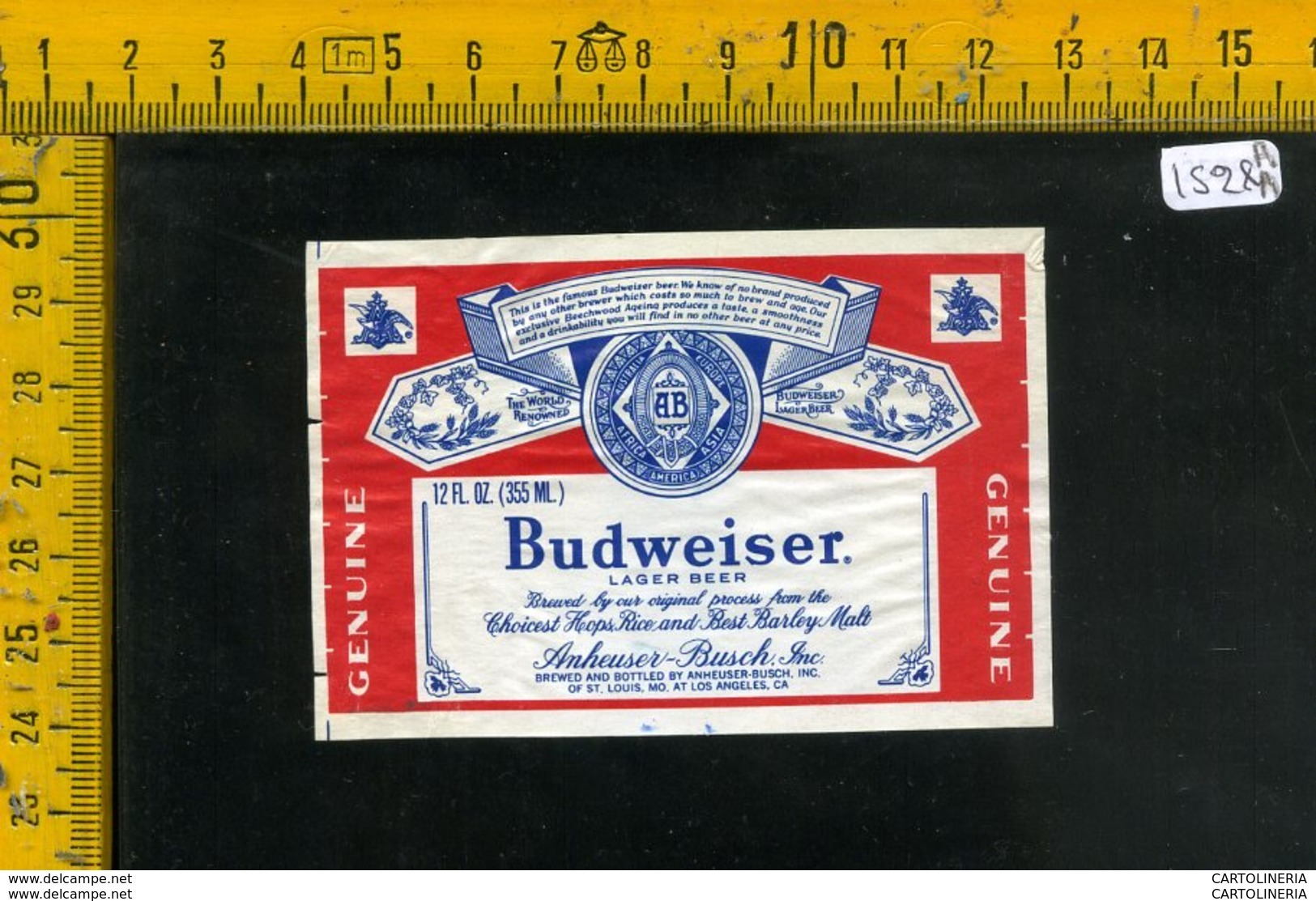 Etichetta Birra Budweiser - Bière