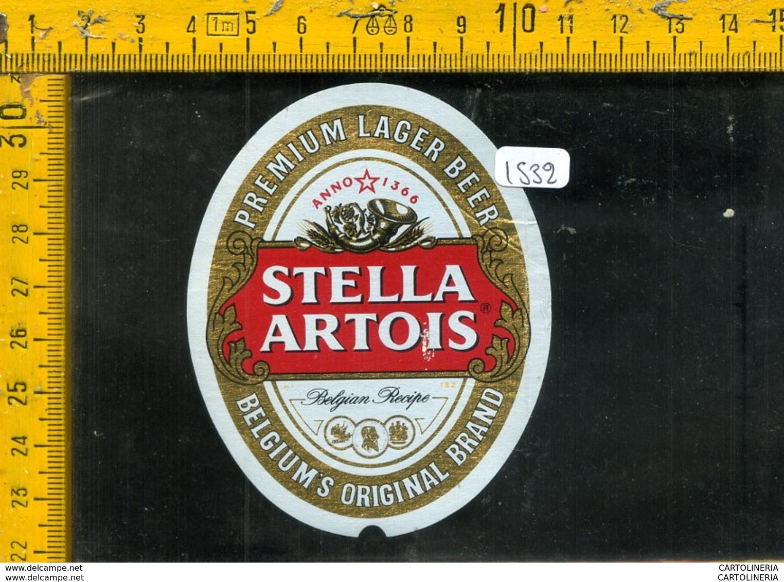 Etichetta Birra Stella Artois Belgio - Birra