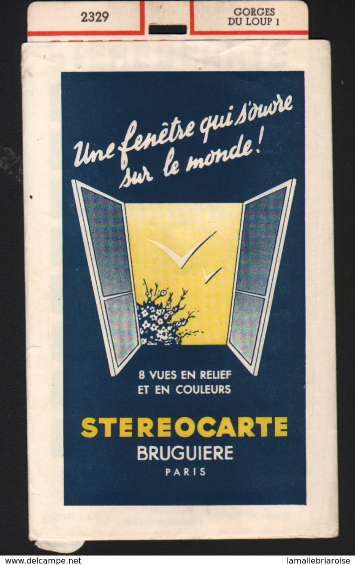 Stereocarte Bruguiere, 2329, Gorges Du Loup 1 - Visionneuses Stéréoscopiques