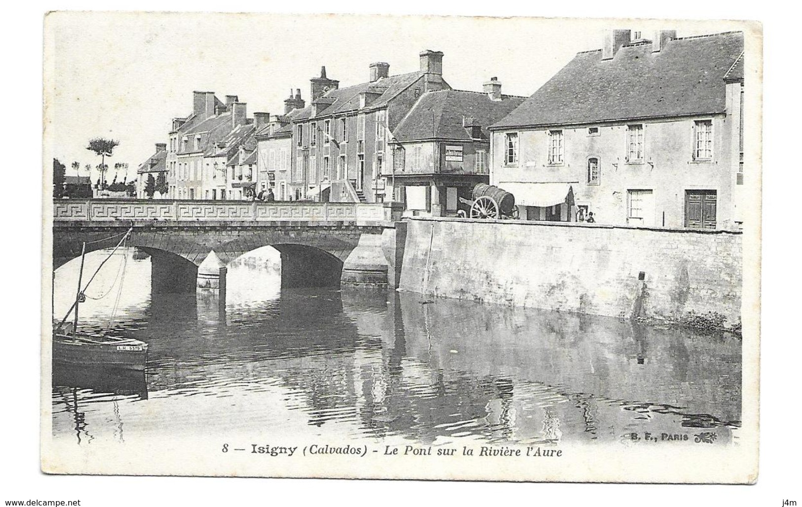 14/ CALVADOS... ISIGNY Sur MER: Le Pont Sur La Rivière L'Aure - Autres & Non Classés