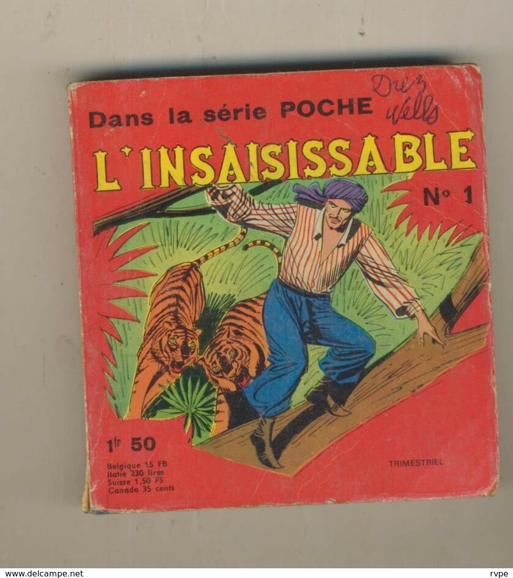 Ancien Livre De Poche L'INSAISISSABLE N° 1 DE 1967 - Petit Format