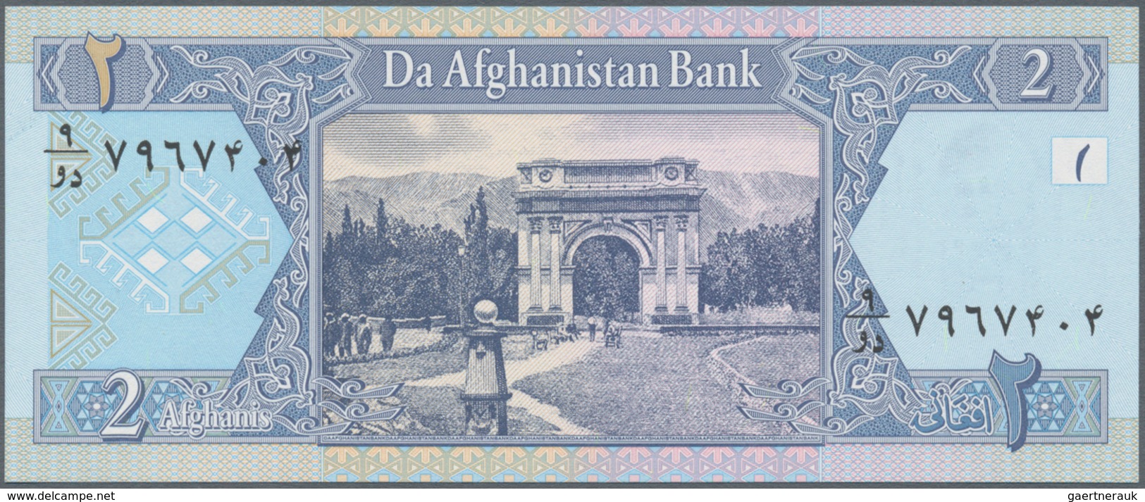 Afghanistan: set of 18 banknotes containing the following Pick numbers: 8, 22, 28, 37, 38, 49, 50, 5