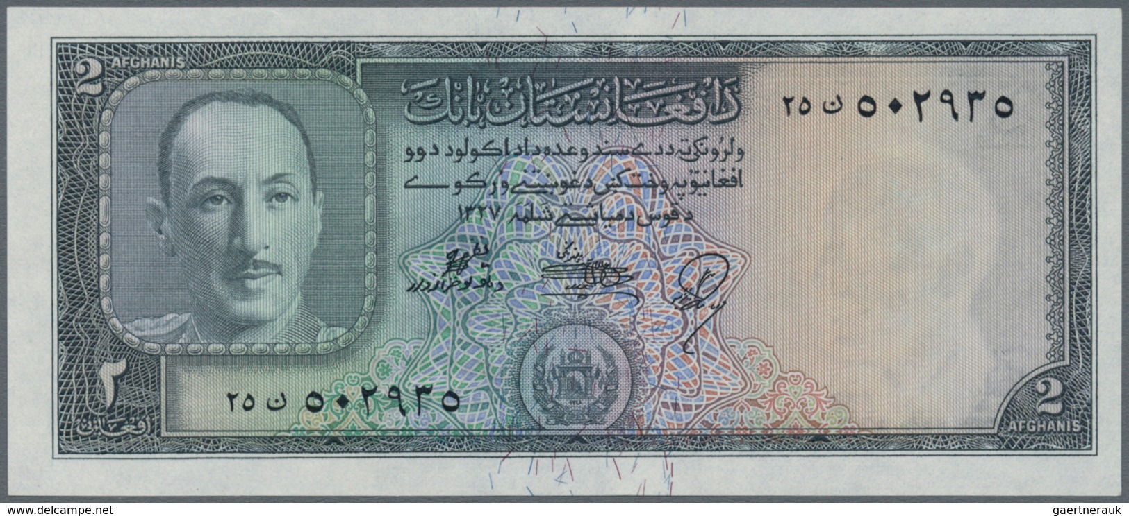 Afghanistan: set of 18 banknotes containing the following Pick numbers: 8, 22, 28, 37, 38, 49, 50, 5