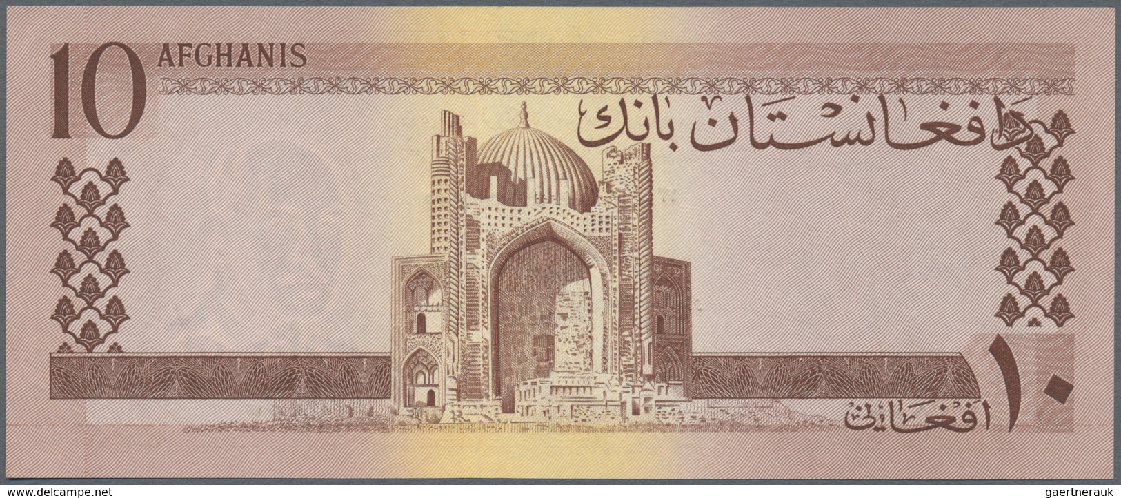 Afghanistan: set of 18 banknotes containing the following Pick numbers: 8, 22, 28, 37, 38, 49, 50, 5