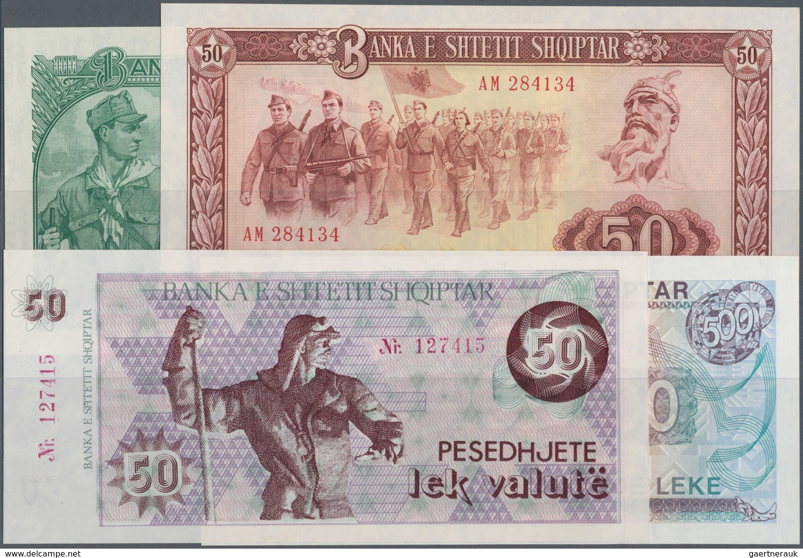 Albania / Albanien: Huge Lot With 25 Banknotes Series 1 - 1000 Leke 1957-ND(1992), P.28a-50a, All In - Albanien