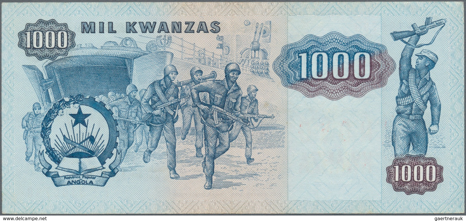 Angola: Set Of 2 Notes Containing 500 & 1000 Novo Kwanza 1991 P. 123, 124, The First In Condition UN - Angola