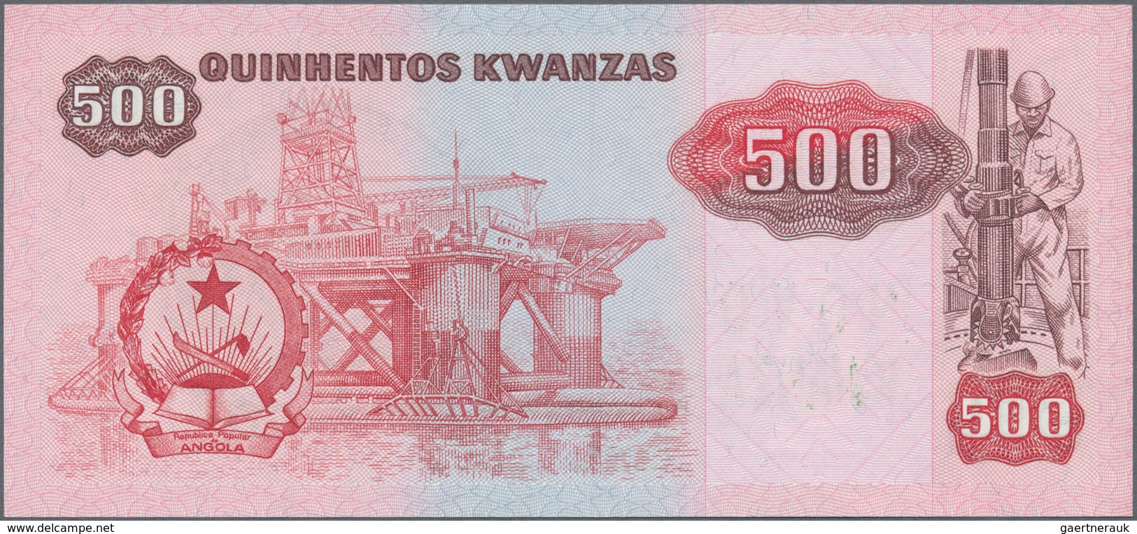 Angola: Set Of 2 Notes Containing 500 & 1000 Novo Kwanza 1991 P. 123, 124, The First In Condition UN - Angola