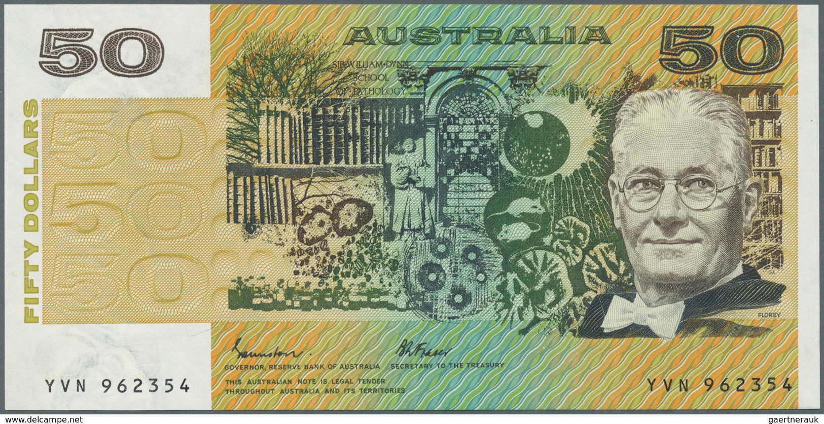 Australia / Australien: 50 Dollars ND(1973-94) P. 47e, Crisp Original With Bright Colors, Only 2 Min - Sonstige & Ohne Zuordnung