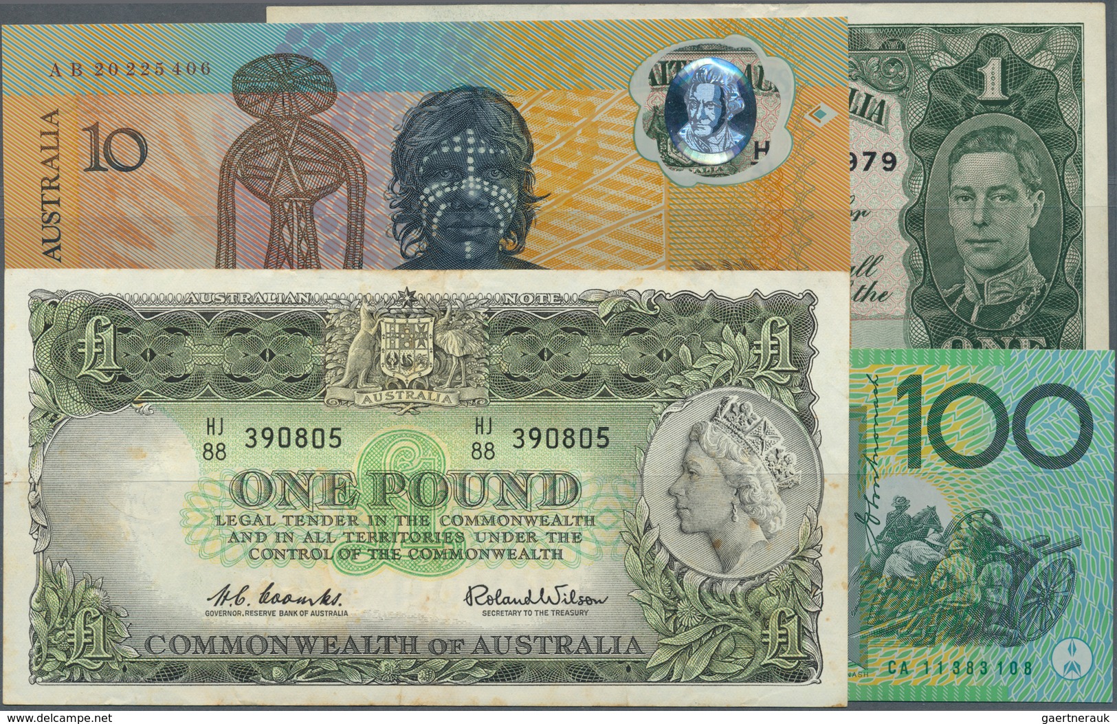 Australia / Australien: Lot Of 17 Different Banknotes From Different Series And With Different Issue - Sonstige & Ohne Zuordnung
