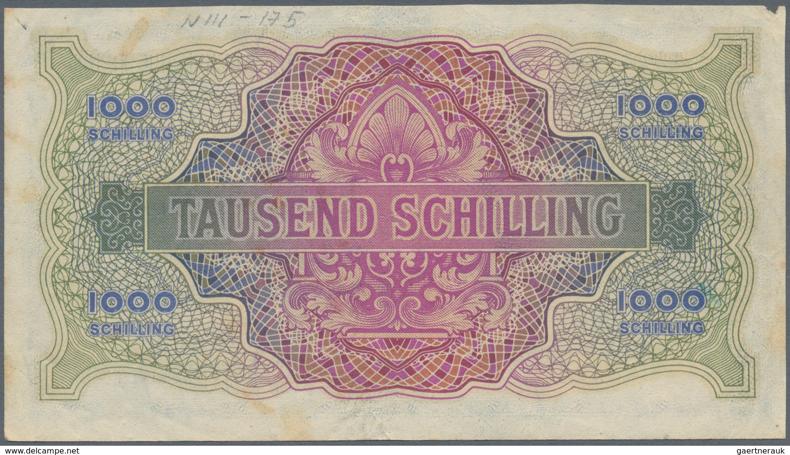 Austria / Österreich: 100 Schillings 1944 P. 111, Used With Light Folds In Paper, Minor Split At Upp - Austria