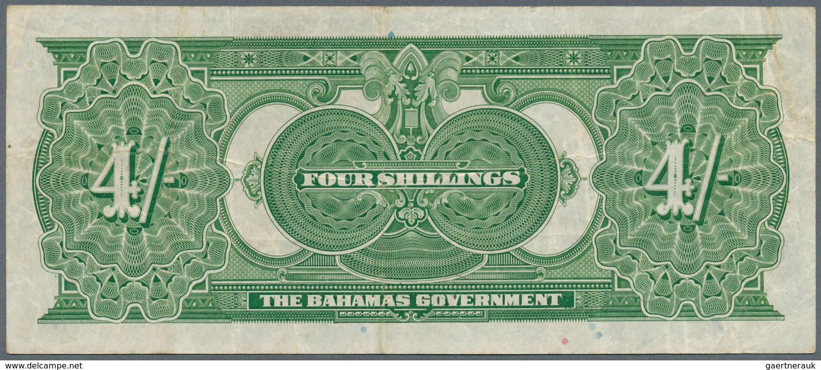 Bahamas: Bahamas: 4 Shillings L.1919, Signature BURNS At Left, P.2b In Nice Original Condition With - Bahama's