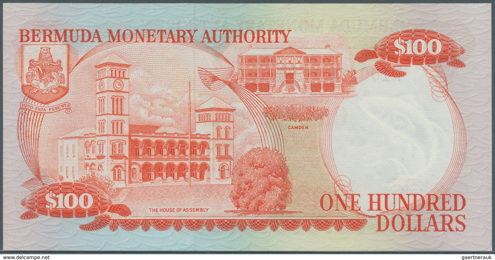 Bermuda: 100 Dollars November 14th 1984, P.33b In Perfect UNC Condition - Bermudes