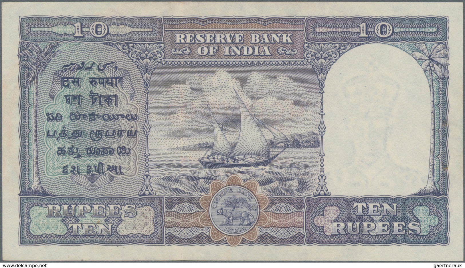 Burma / Myanmar / Birma: Set Of 2 Notes 10 Rupees ND Portrait KGIV P. 28, 34 With Different Red Over - Myanmar