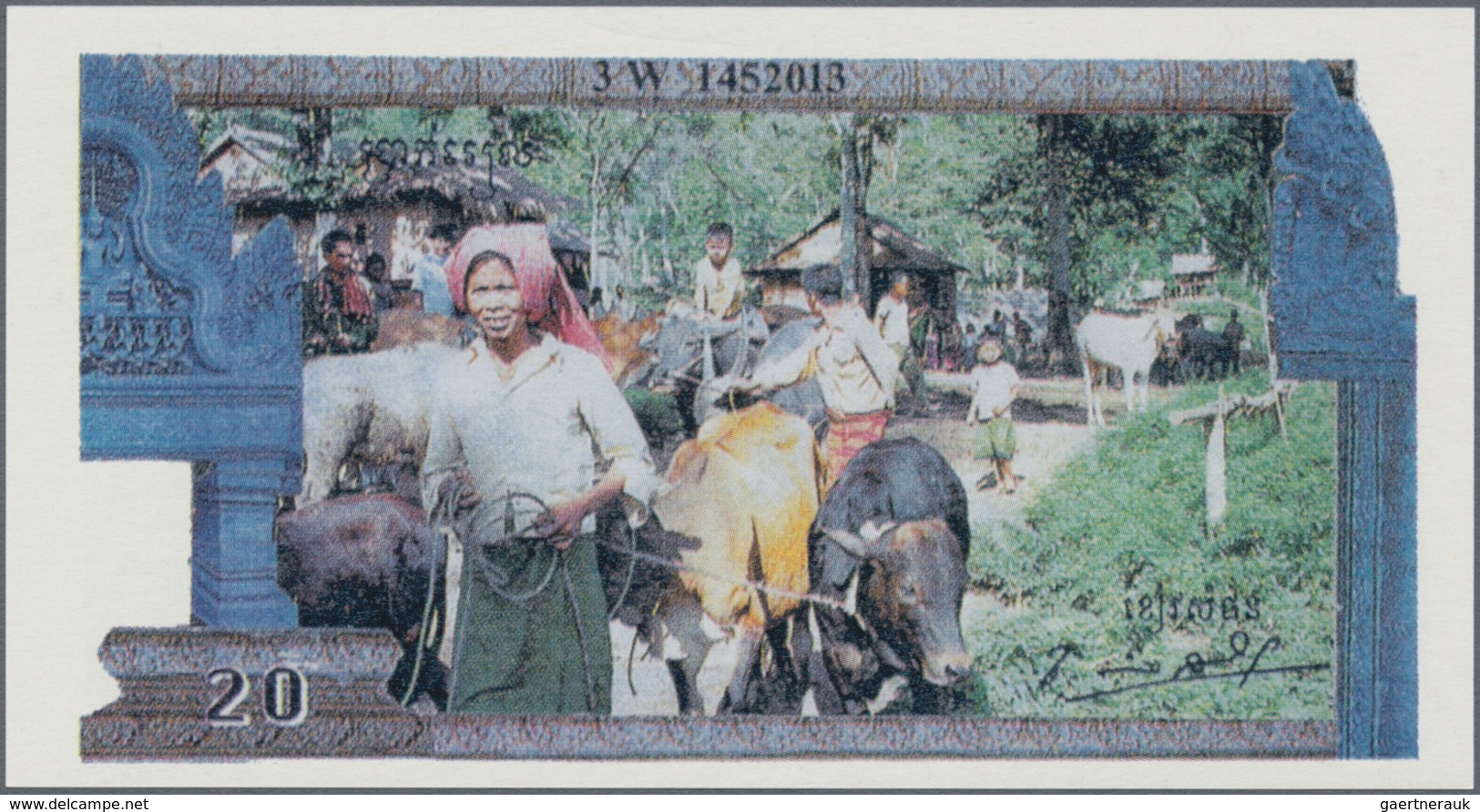 Cambodia / Kambodscha: Complete Set Of 5 Khmer Rouge Forgeries From 1 To 100 Riels P. R1-R5 In Condi - Kambodscha