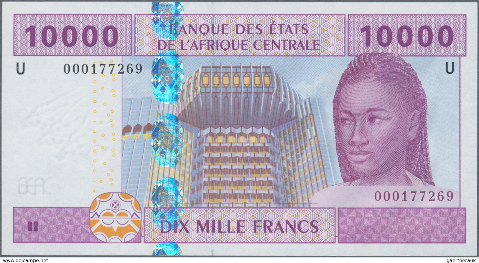 Cameroon / Kamerun: Set Of 5 Notes Central African States Containing 4x Cameroon (letter "U") 1000, - Kameroen