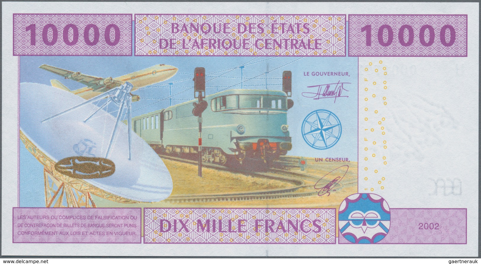 Cameroon / Kamerun: Set Of 5 Notes Central African States Containing 4x Cameroon (letter "U") 1000, - Cameroun