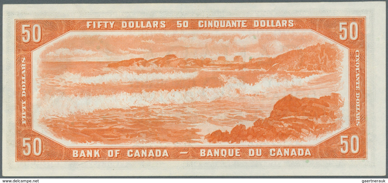 Canada: 50 Dollars 1954 "Devil's Face Hair Style" Issue With Signature Coyne & Towers, P.71a, Highly - Kanada