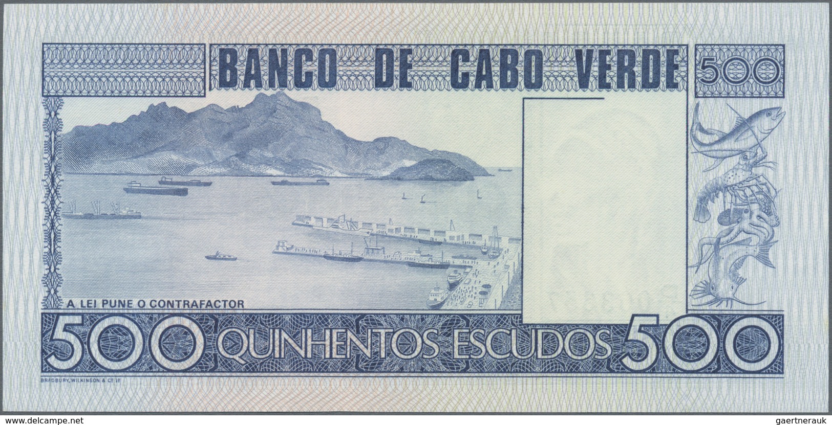 Cape Verde / Kap Verde: Set Of 3 Notes Containing 100, 500 & 1000 Escudos 1977 P. 54-56 In Condition - Cabo Verde