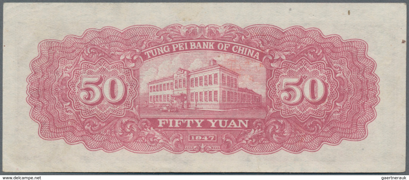 China: The Communist Tung Pei Bank Of China 50 Yuan 1947 P. S3746 In Condition: XF. - China