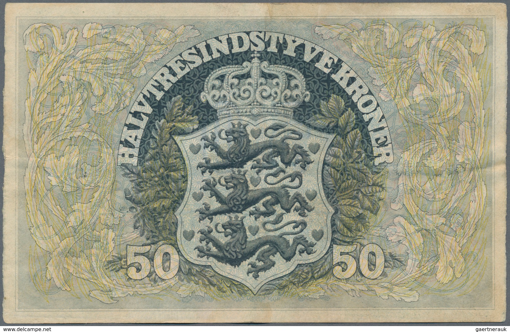 Denmark  / Dänemark: 50 Kroner 1942 P. 32d In Condition: VF. - Denemarken