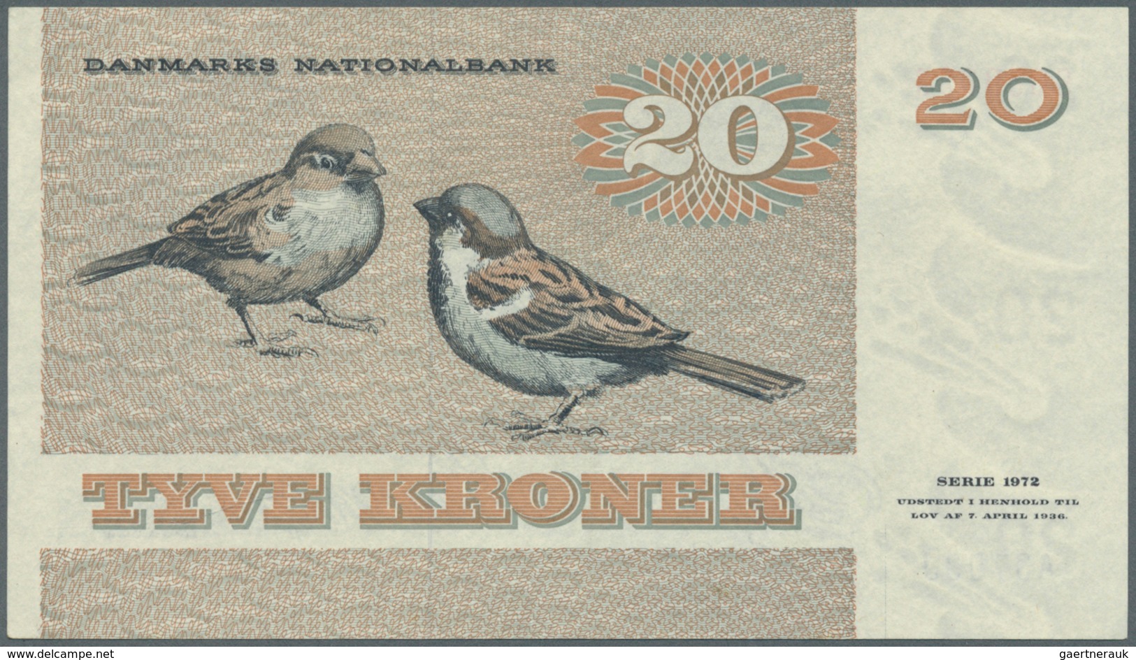 Denmark  / Dänemark: Set Of 10 Notes Containing 10 Kroner 1976 & 1977 P. 48 (XF & UNC), 2x 20 Kroner - Denemarken