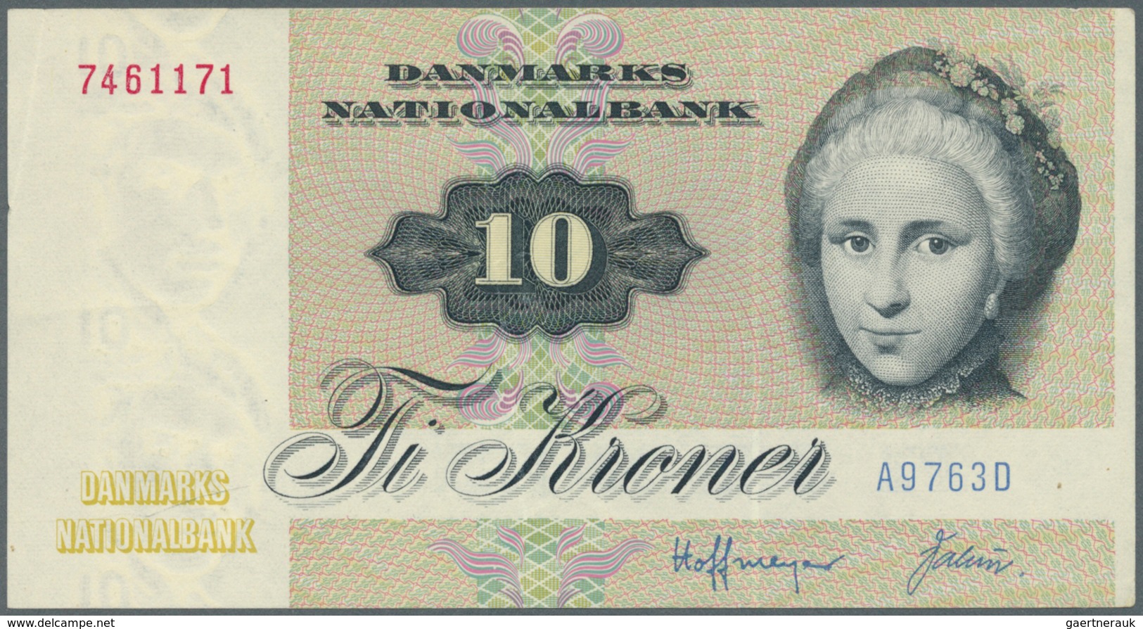 Denmark  / Dänemark: Set Of 10 Notes Containing 10 Kroner 1976 & 1977 P. 48 (XF & UNC), 2x 20 Kroner - Dinamarca