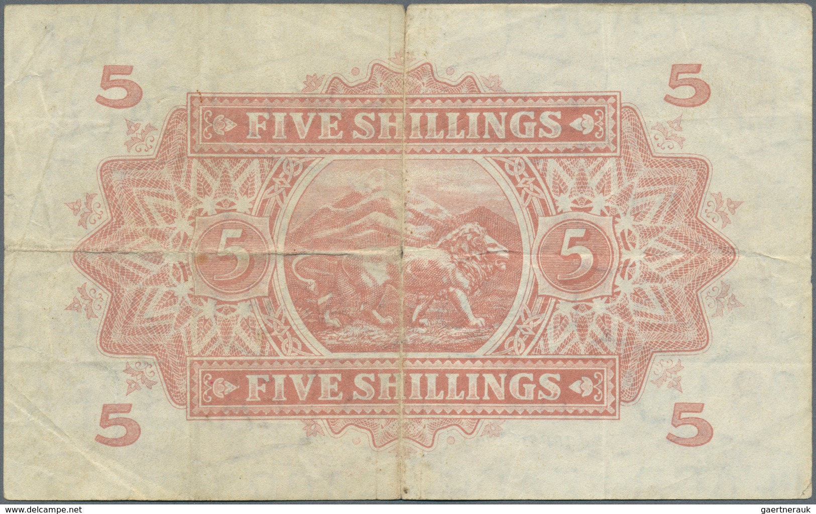 East Africa / Ost-Afrika: Set 2 Pcs Of The East African Currency Board Containing 5 Shillings 1949 P - Sonstige – Afrika