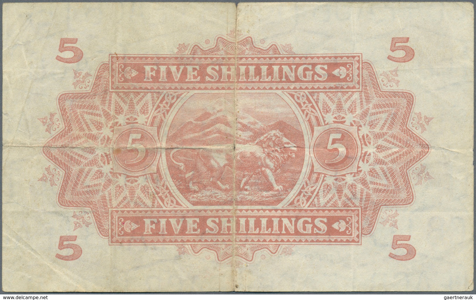 East Africa / Ost-Afrika: Set 2 Pcs Of The East African Currency Board Containing 5 Shillings 1949 P - Otros – Africa