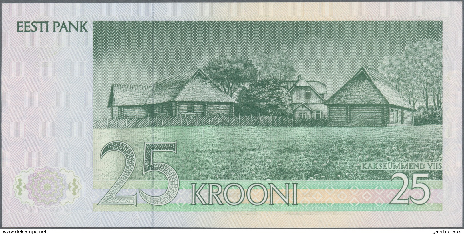 Estonia / Estland: Very nice set with 11 Banknotes series 1991 and 1992 with 5, 10, 25, 100 and 500