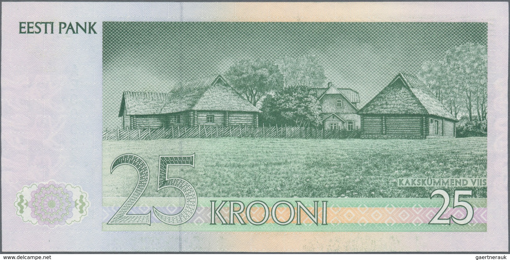 Estonia / Estland: Very nice set with 11 Banknotes series 1991 and 1992 with 5, 10, 25, 100 and 500