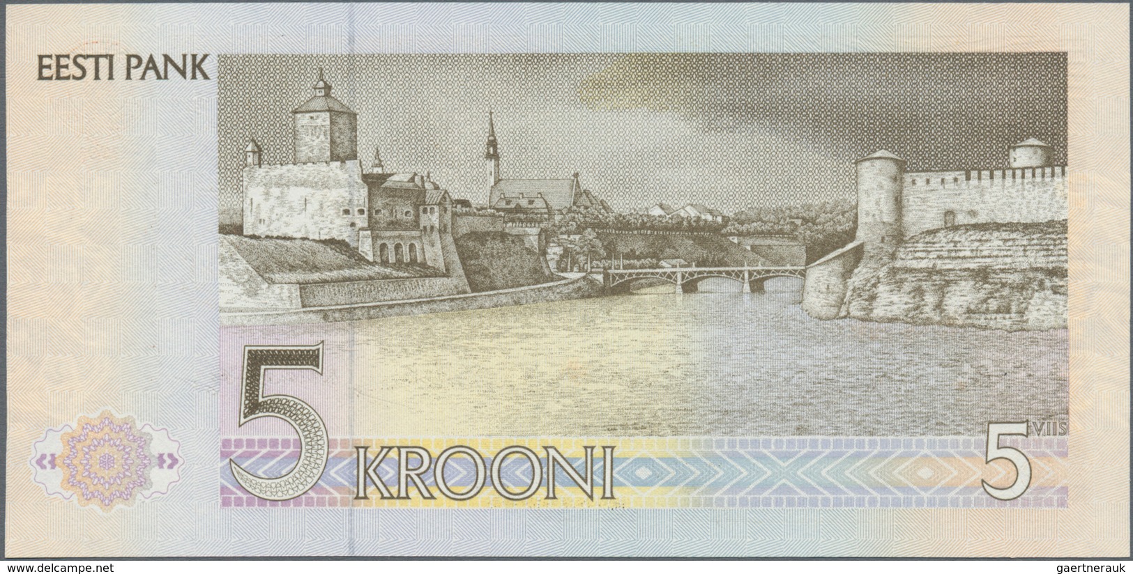 Estonia / Estland: Very nice set with 11 Banknotes series 1991 and 1992 with 5, 10, 25, 100 and 500