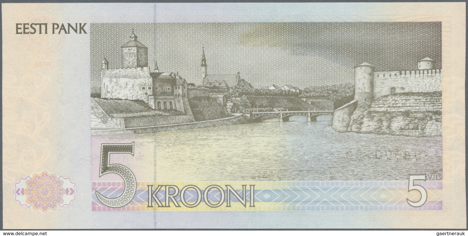 Estonia / Estland: Very nice set with 11 Banknotes series 1991 and 1992 with 5, 10, 25, 100 and 500