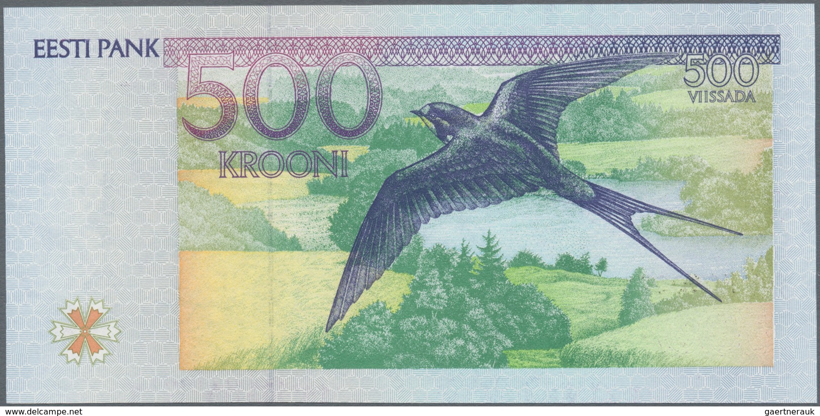 Estonia / Estland: Lot With 5 Banknotes Series 1994 With 5, 10, 50, 100 And 500 Krooni, P.76a-80a, A - Estland