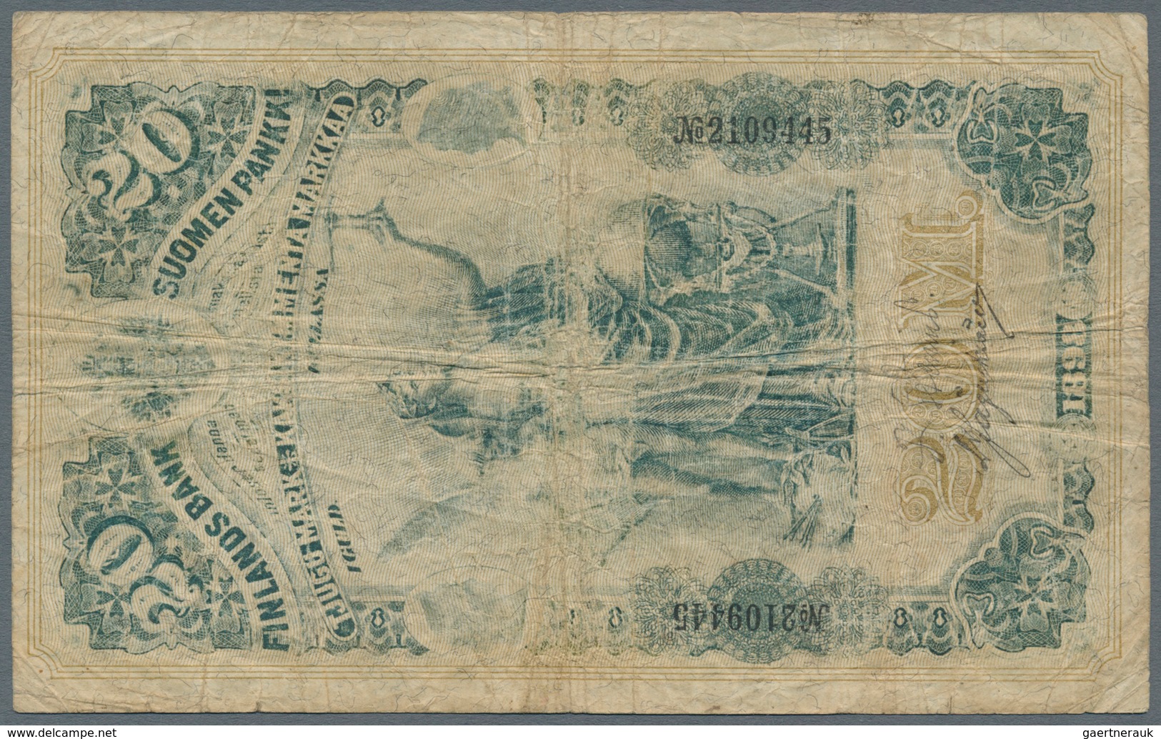 Finland / Finnland: Highly Rare Set With 3 Banknotes Comprising 2 X 20 Markkaa 1898 P.5a In Almost W - Finnland