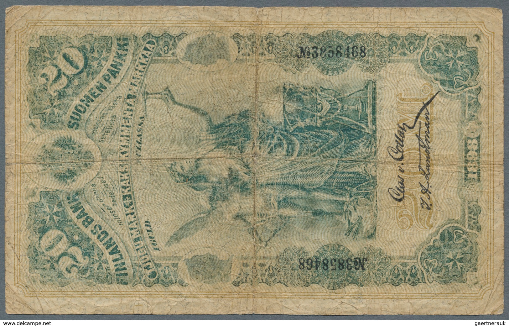 Finland / Finnland: Highly Rare Set With 3 Banknotes Comprising 2 X 20 Markkaa 1898 P.5a In Almost W - Finnland