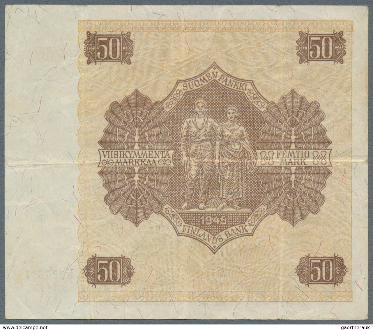 Finland / Finnland: Nice Set With 3 X 100 Markkaa 1945 Litt. A P.80A In F-/F And 2 X 50 Markkaa 1945 - Finlandia