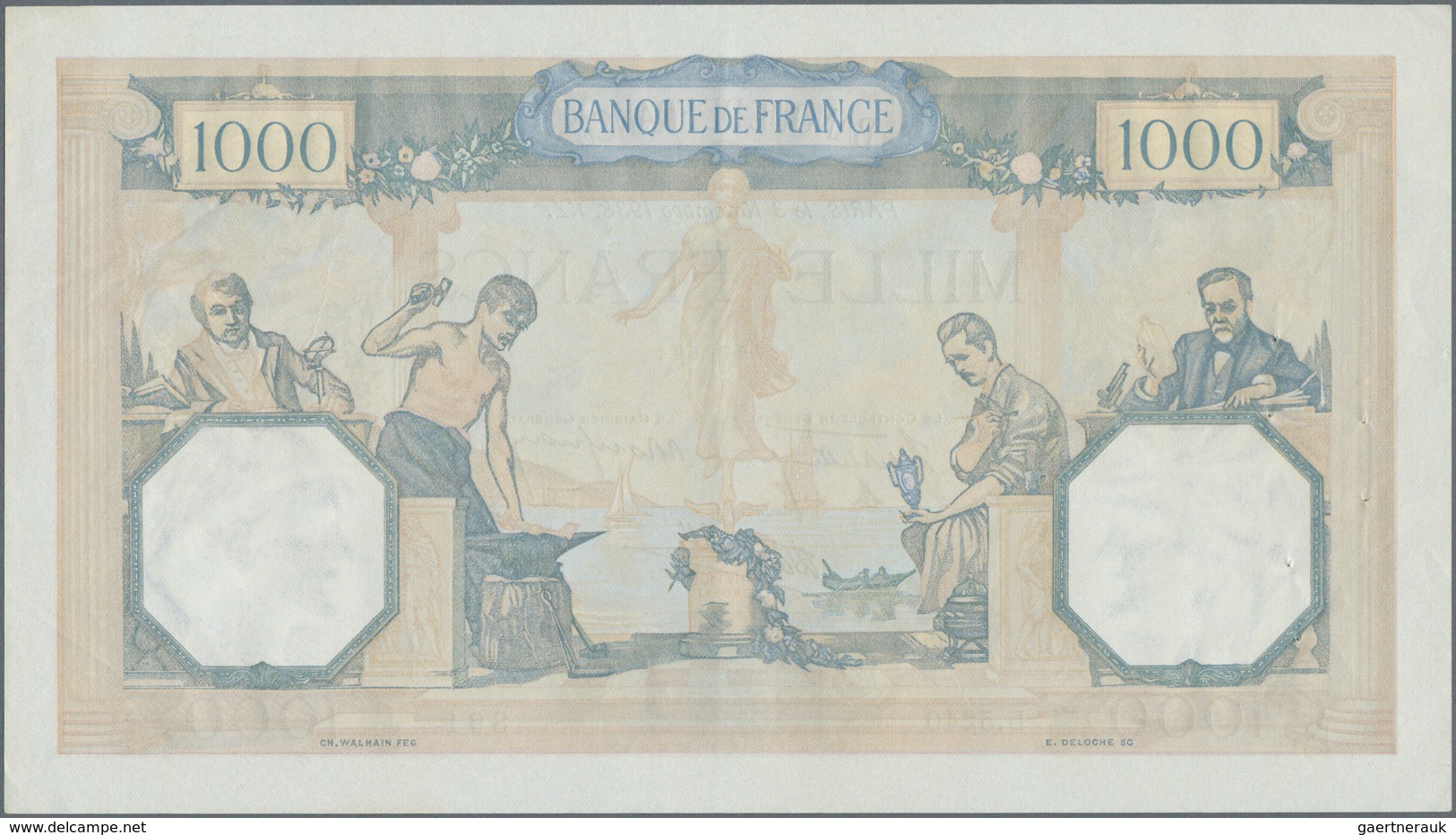 France / Frankreich: Set Of 3 Nearly Consecutive Notes Of 1000 Francs 1938 P. 90, S/N 130978891, -89 - Sonstige & Ohne Zuordnung