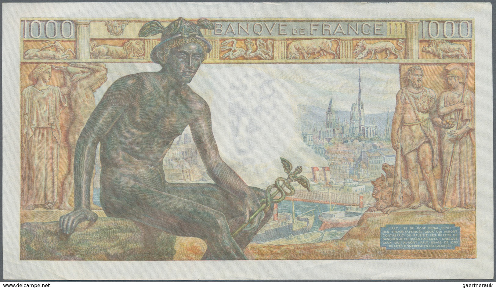 France / Frankreich: Set Of 17 Notes Of 1000 Francs "Demeter" 1942/43 P. 102, All Notes With Strong, - Otros & Sin Clasificación