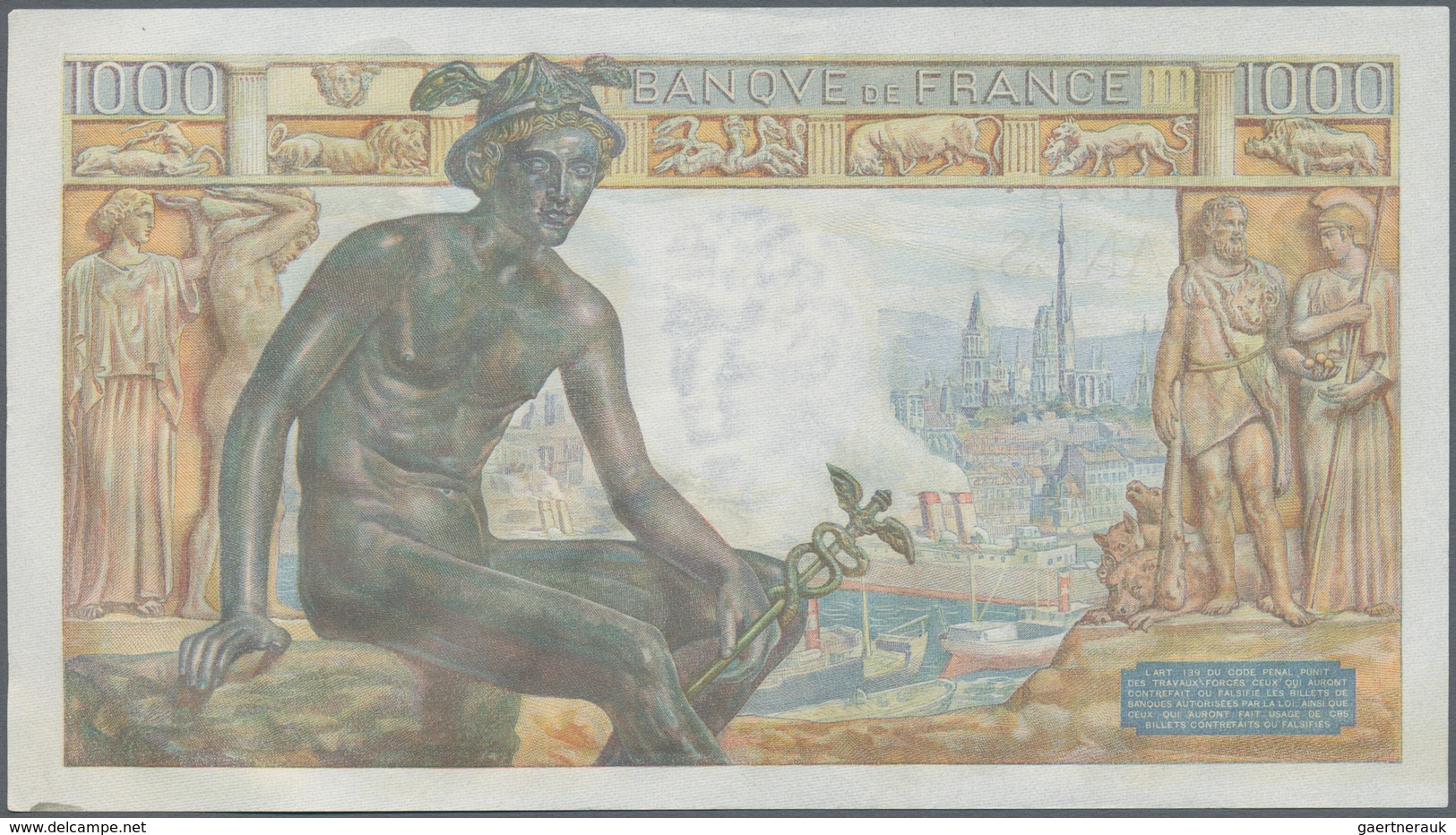 France / Frankreich: Set Of 15 MOSTLY CONSECUTIVE Notes 1000 Francs "Demeter" 1942/43 P. 102, From S - Otros & Sin Clasificación