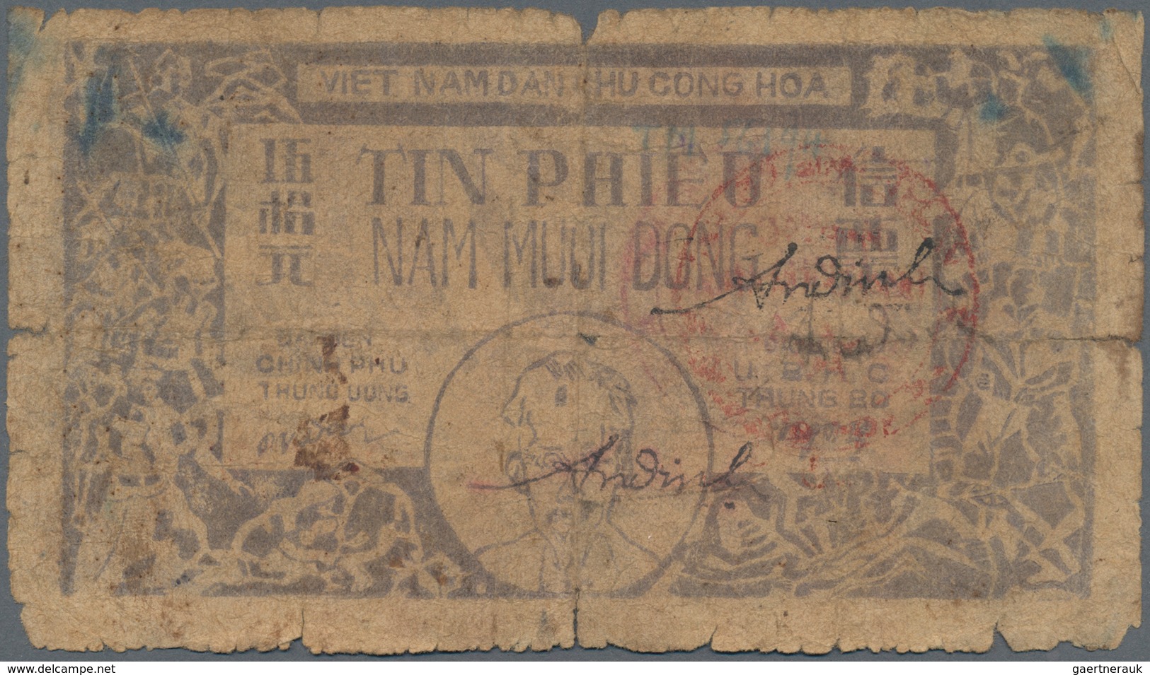 French Indochina / Französisch Indochina: Very Interesting Set With 7 Banknotes Comprising French In - Indochine