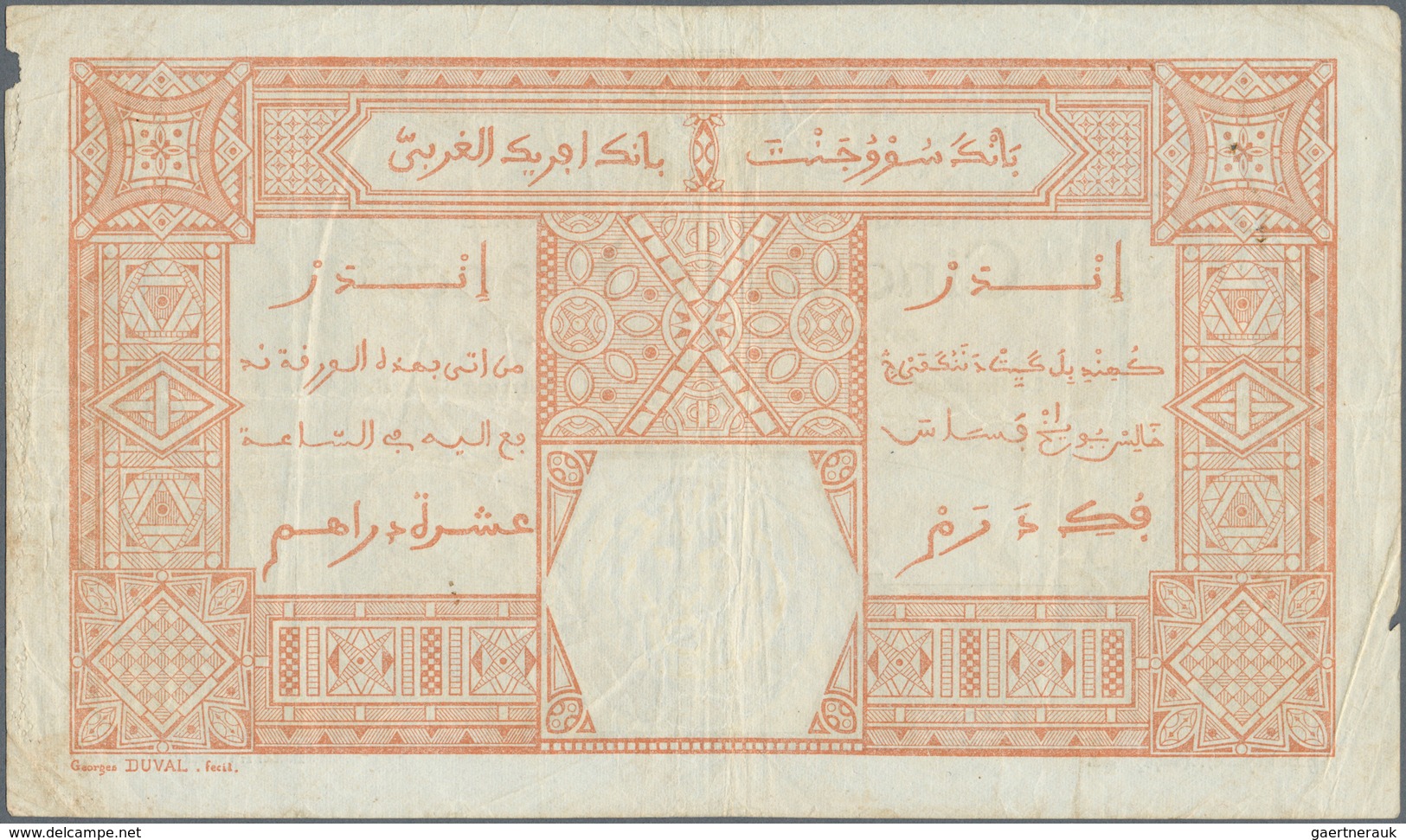 French West Africa / Französisch Westafrika: 50 Francs 1929 DAKAR P. 9Bc, With Additional Serial Num - États D'Afrique De L'Ouest