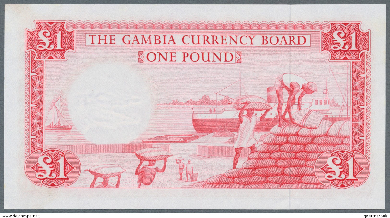 Gambia: Set Of 2 Notes Containing 1 & 5 Pounds ND(1965-70), P. 1,2, Both With Light Corner Bends, St - Gambia