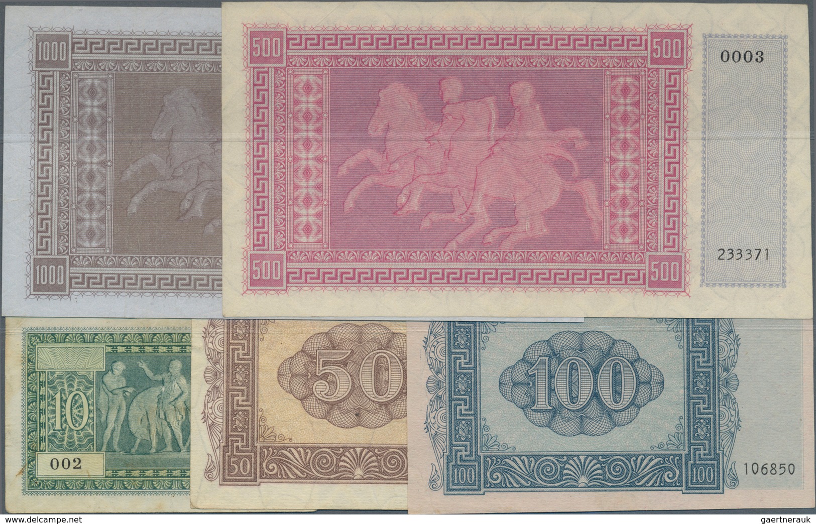 Greece / Griechenland: Set Of 15 Notes Containing 2x 5 Drachmai 1941 P. M12 (F To F+), 10 Drachmai 1 - Grecia