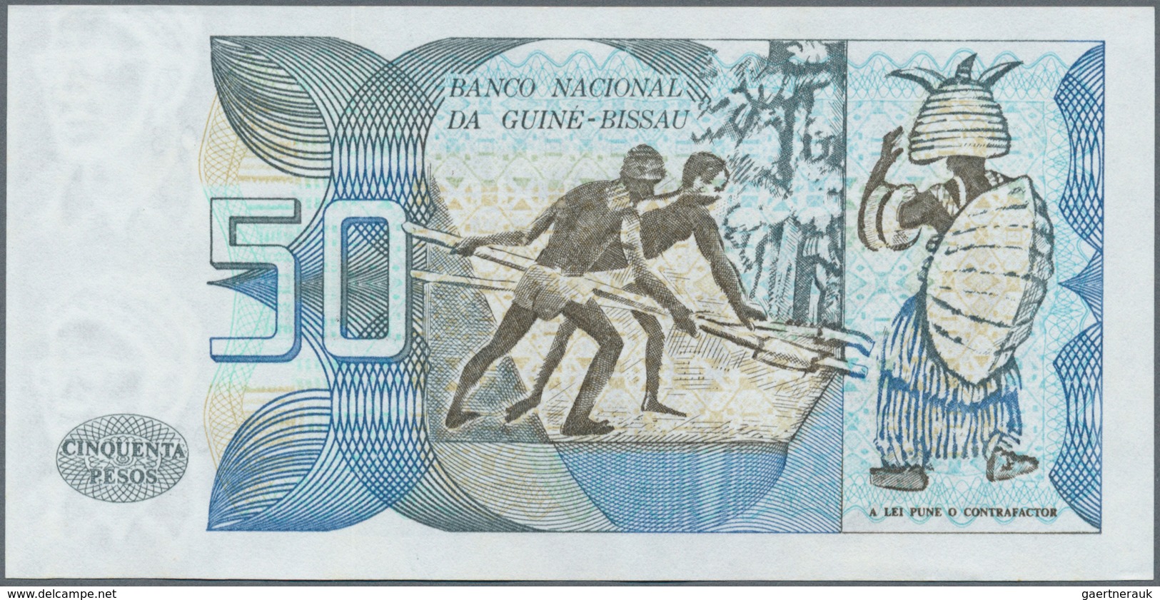 Guinea Bissau: Set Of 2 Notes Containing 50 & 100 Pesos 1975 P. 1, 2, Both Crisp Original Without An - Guinee-Bissau