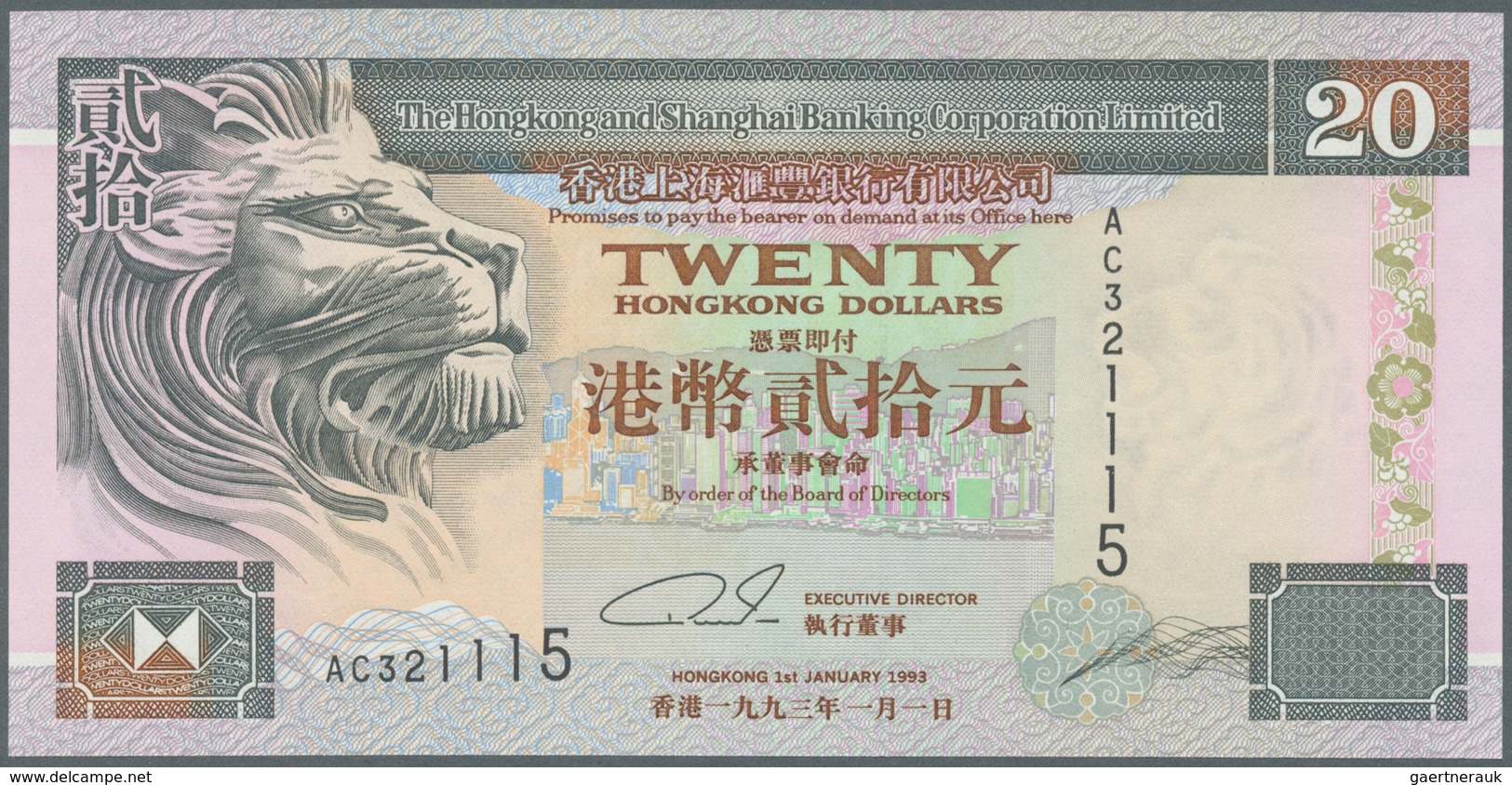 Hong Kong: set of 19 banknotes containing 10 Dollars The Chartered Bank 1977 P. 74c (UNC), 5 Dollars