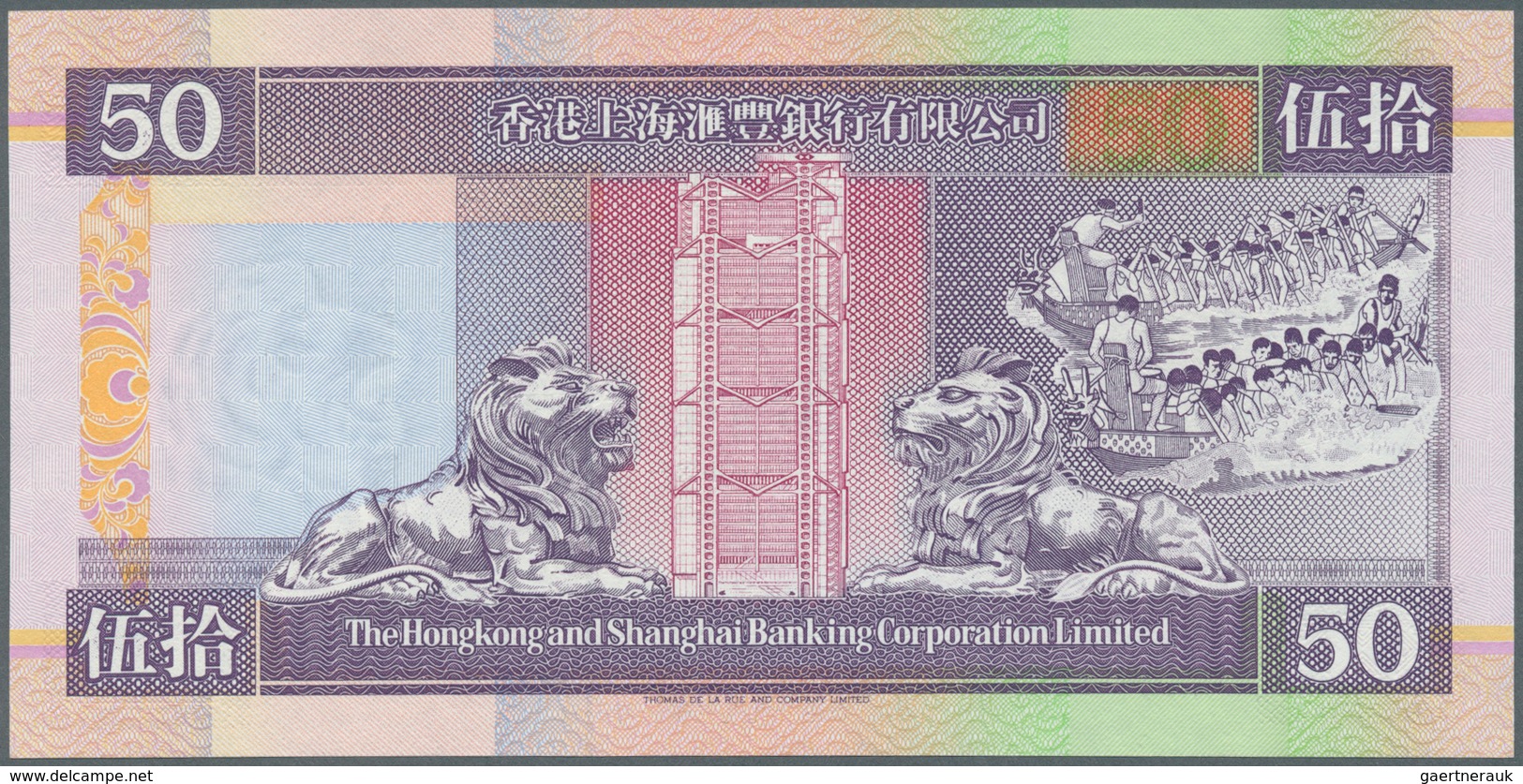 Hong Kong: set of 19 banknotes containing 10 Dollars The Chartered Bank 1977 P. 74c (UNC), 5 Dollars