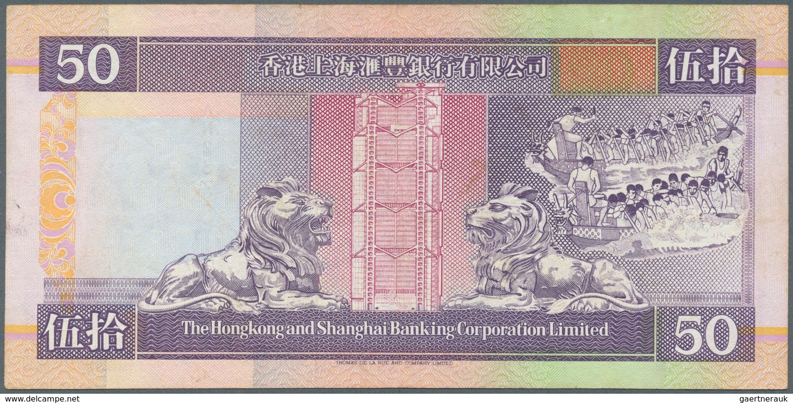 Hong Kong: set of 19 banknotes containing 10 Dollars The Chartered Bank 1977 P. 74c (UNC), 5 Dollars