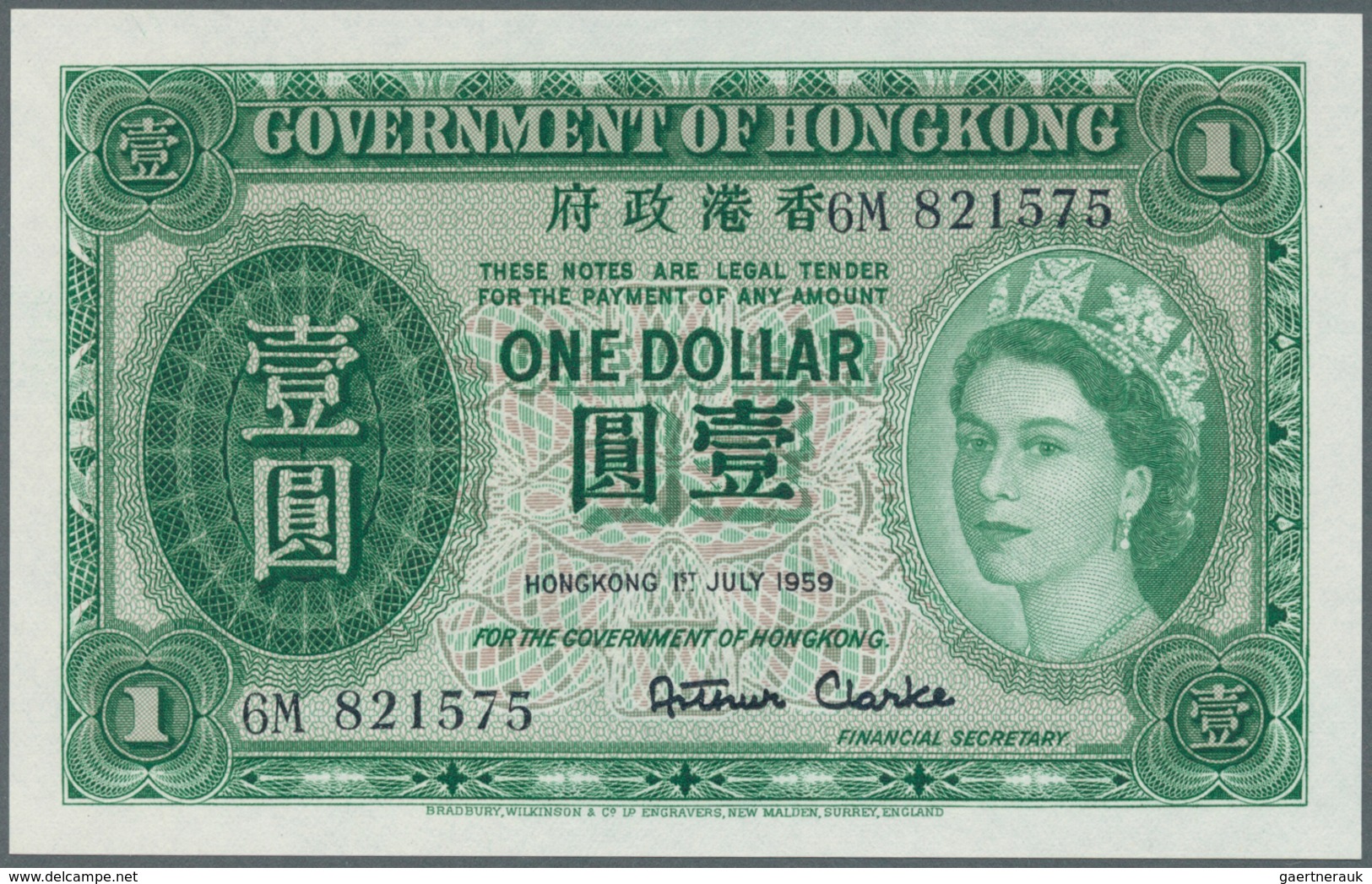 Hong Kong: set of 19 banknotes containing 10 Dollars The Chartered Bank 1977 P. 74c (UNC), 5 Dollars