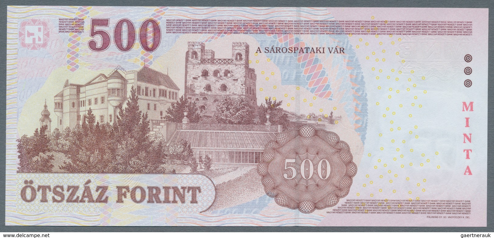 Hungary / Ungarn: Pair With 500 Forint 2008 Specimen With Overprint "MINTA And 1000 Forint 2009 Spec - Hongarije
