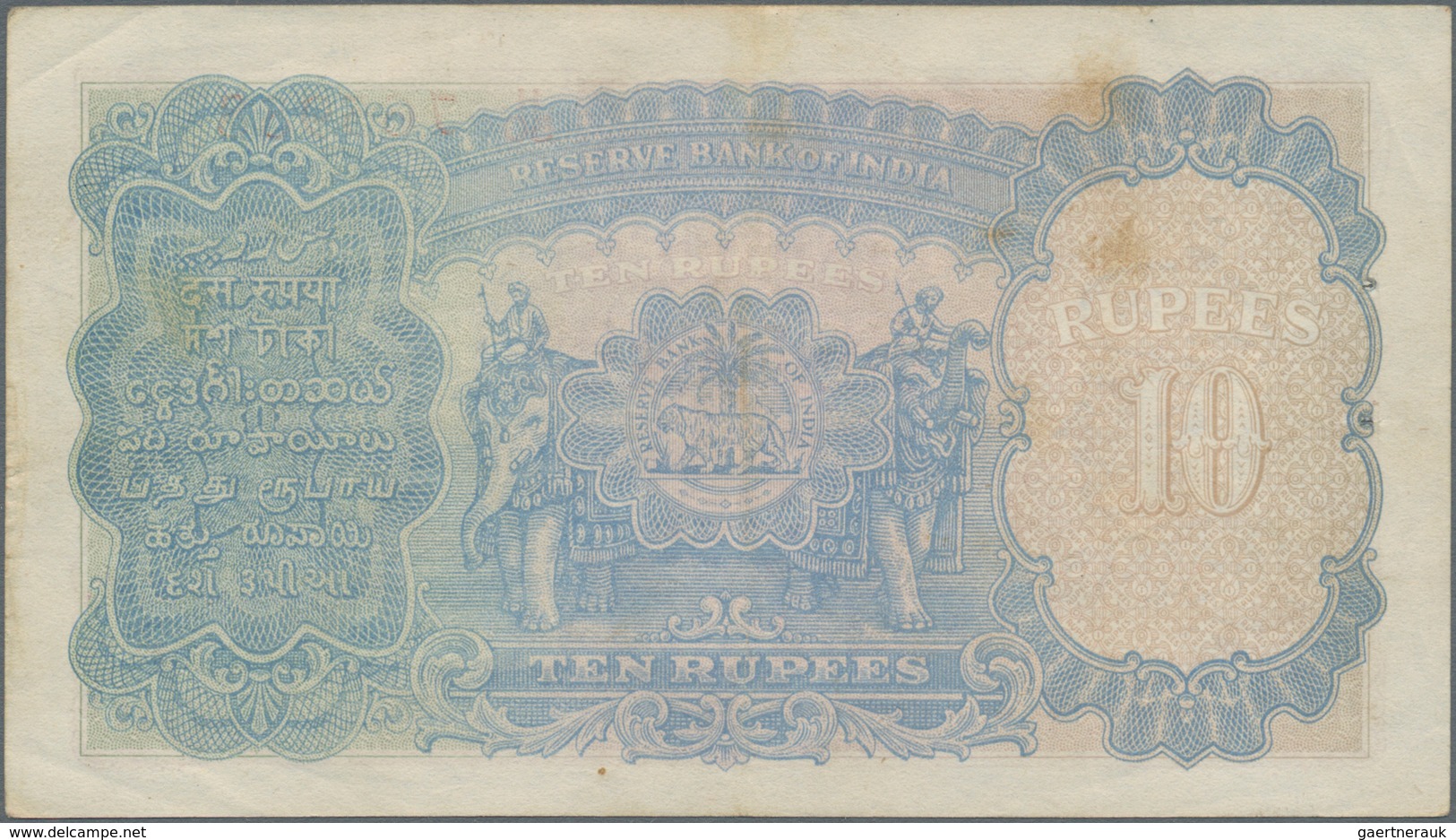 India / Indien: Set Of 2 Notes 10 Rupees ND P. 19a,b, Both In Similar Condition With Light Folds And - India